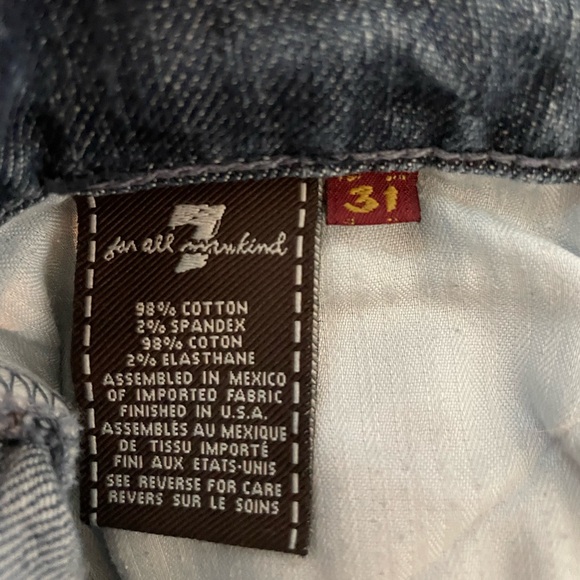 7 For All Mankind distressed boot-cut jeans - Picture 2 of 3